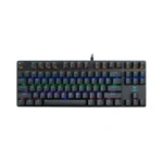 Key Features of Rapoo V500PRO-87: Metal cover, suspension type PBT keycap design Mix-colored backlight with adjustable brightness High-speed response, programmable keys Conflict-free design for all keys Spill-resistant design