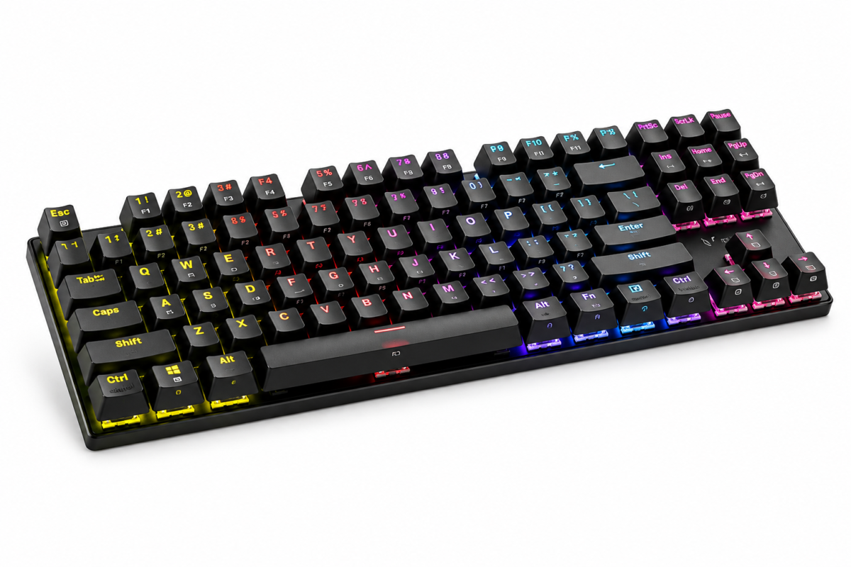 Rapoo GK500-87 Backlit Mechanical Gaming Keyboard Black RGB Mechanical Keyboard